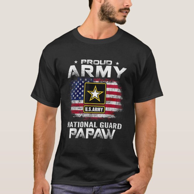 Camiseta Orgulho Guarda Nacional do Exército com Bandeira A (Frente)