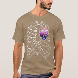 Camiseta Orgulho H da Fila de Pulgas Anatômicas do Coração