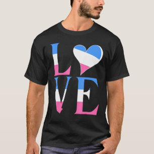 Camiseta Orgulho Heterossexual Sinalizador de Amor Homens M