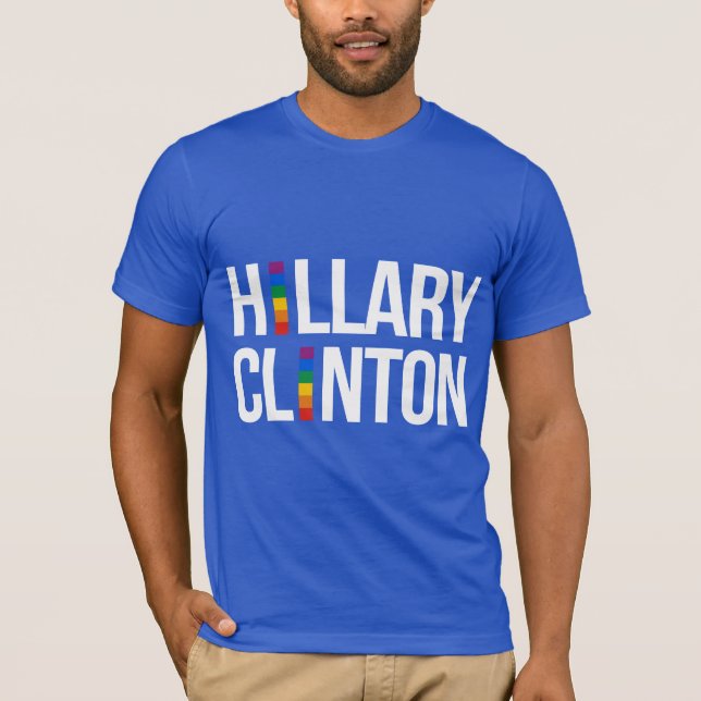 Camiseta Orgulho Hillary Clinton -- LGBT - (Frente)