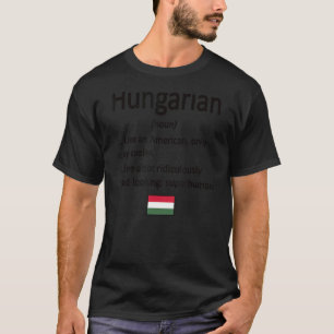 Camiseta Orgulho Húngaro Definição Hungria Bandeira Húngara