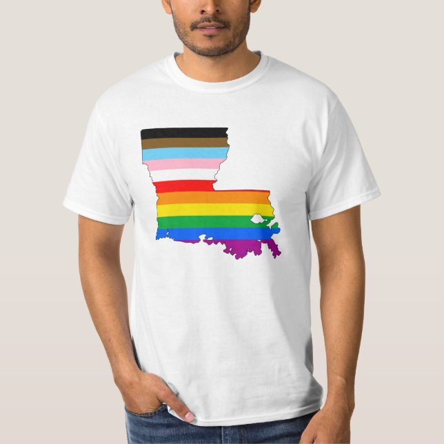Camiseta Orgulho Inclusivo da Louisiana (Frente)