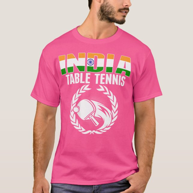 Camiseta Orgulho Índia Mesa Ventiladores Jersey Indian Flag (Frente)