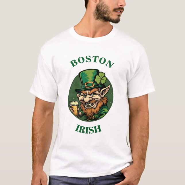 Camiseta Orgulho Irlandês de Boston (Frente)