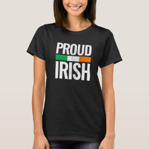 Camiseta Orgulho Irlandês Vintage Ireland Flag