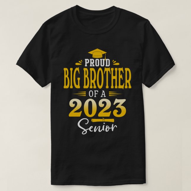 Camiseta Orgulho IRMÃO GRANDE De Graduação De Mais velho 20 (Frente do Design)