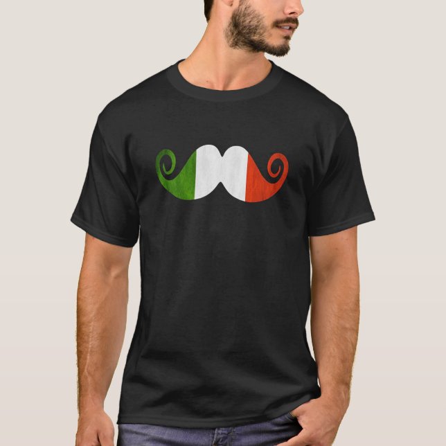 Camiseta Orgulho ITALIANO ENGRAÇADO do T-SHIRT do BIGODE da (Frente)
