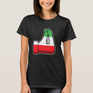 Camiseta Orgulho Italiano Engraçado Itália Mão Gesto Humor