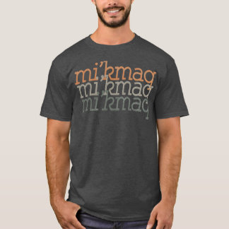 Camiseta Orgulho latino-americano retrô sendo Mikmaq Gift