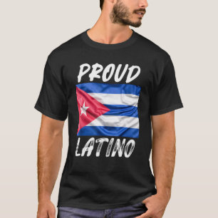 Camiseta Orgulho Latino Herança Hispânica Mês Bandeira Cuba