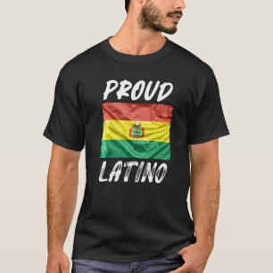 Camiseta Orgulho Latino Herança Hispânica Mês Bandeira da B