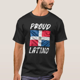 Camiseta Orgulho Latino Herança Hispânica Mês Fla dominican