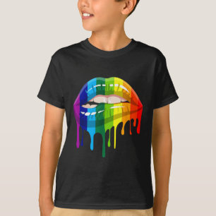 Camiseta Orgulho Lésbica Gay Lábio - Lgbtq _1