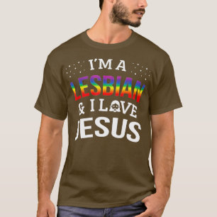 Camiseta Orgulho Lésbica gay Sou Lésbica Eu Amo Jesus