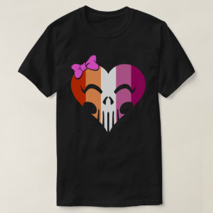 Camiseta Orgulho Lésbica Skully Unisex