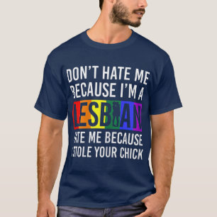 Camiseta Orgulho Lésbico Merch Lesbow Love LGB Rainbow