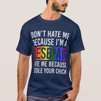 Camiseta Orgulho Lésbico Merch Lesbow Love LGB Rainbow