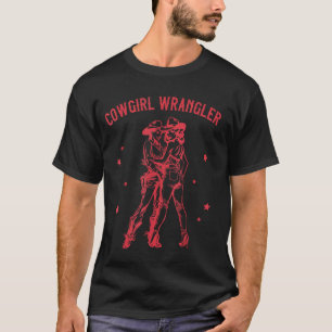 Camiseta Orgulho Lésbico Queer Engraçado Caubói Ocidental V