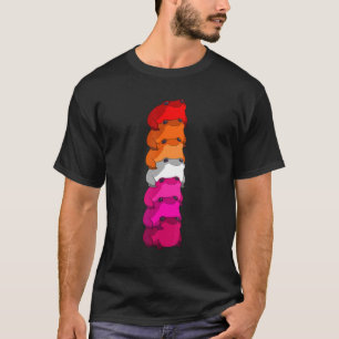 Camiseta Orgulho Lgbt A Bandeira Do Sapo Lésbico