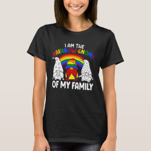 Camiseta Orgulho LGBT Arco-íris Eu sou o Gnome Arco-íris da
