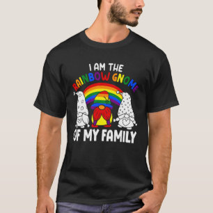 Camiseta Orgulho LGBT Arco-íris Eu sou o Gnome do Arco-íris