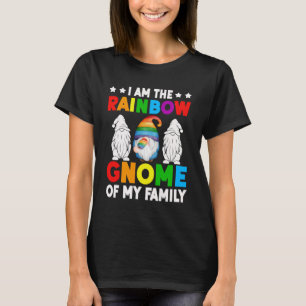 Camiseta Orgulho LGBT Arco-Íris Eu sou o Gnomo Arco-Íris do