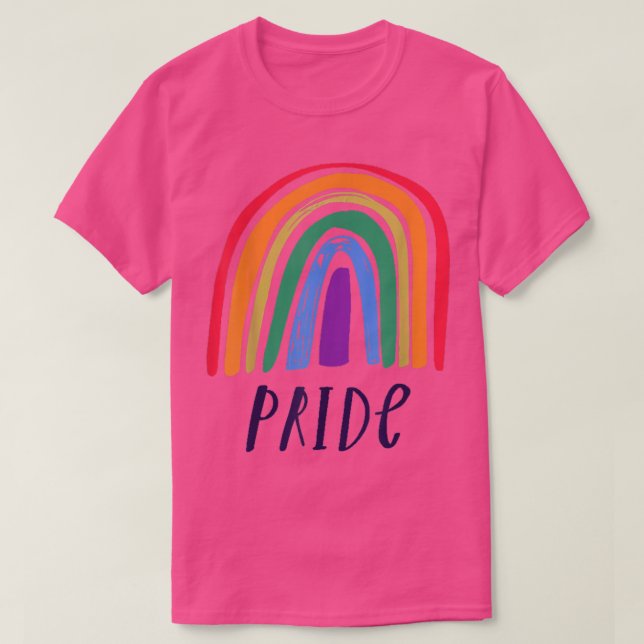 Camiseta Orgulho LGBT Arco-Íris, Mês LGBT de Orgulho, LGBT  (Frente do Design)