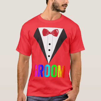 Camiseta Orgulho LGBT Arco-ÍrisDespedidaCasamento gay
