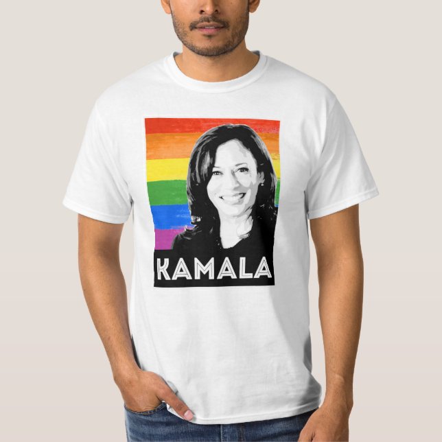Camiseta Orgulho LGBT de Kamala Harris (Frente)