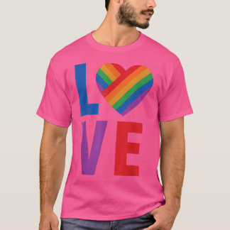 Camiseta Orgulho LGBT do Coração 
