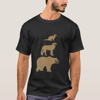 Camiseta Orgulho LGBT do Gay do Urso do Lobo Exterior