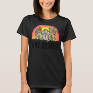Camiseta Orgulho LGBT dos Direitos Gays do sapo