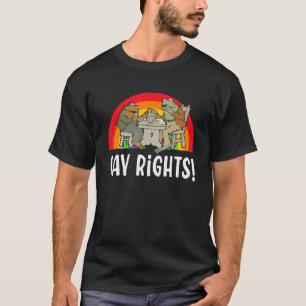 Camiseta Orgulho LGBT dos Direitos Gays do sapo