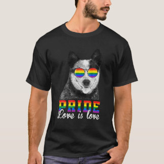 Camiseta Orgulho LGBT Engraçado Amor É Bovinos Australianos