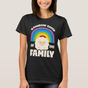 Camiseta Orgulho Lgbt Eu Sou A Ovelha Arco-Íris Da Minha Fa