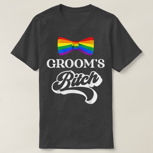 Camiseta Orgulho LGBT Festa de Despedida de Solteiro Gay No (Frente do Design)