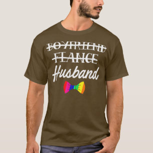 Camiseta Orgulho LGBT Festa de Solteiro Gay Namorado Noivad