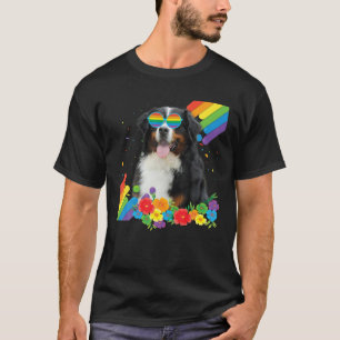 Camiseta Orgulho LGBT Gay Bernese Orgulho de Cachorros de M