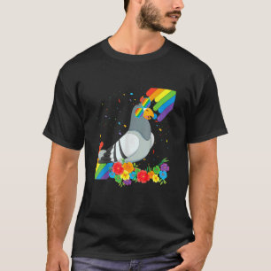 Camiseta Orgulho Lgbt Gay Pigeon Prioridade Sinalizador Rai