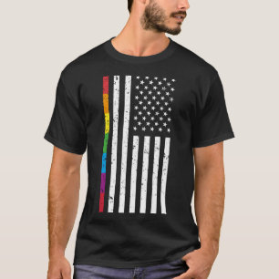 Camiseta Orgulho LGBT Gay transgênero de bandeira LGBT