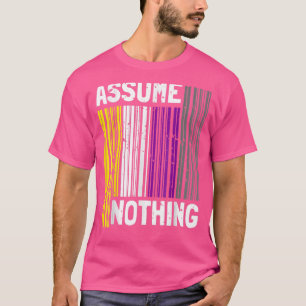 Camiseta Orgulho Lgbt I Sinalizador Código de Barras Não Bi