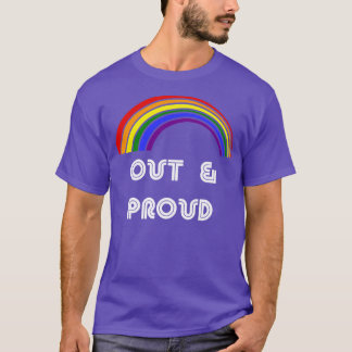 Camiseta Orgulho LGBT LGBT LGBT Fora e Orgulhoso Suporte LG