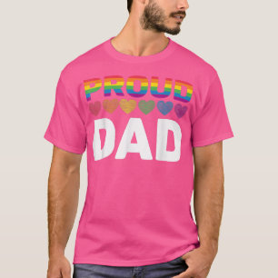 Camiseta Orgulho LGBT Pai Mês de Orgulho LGBT Proud LGBTQ L