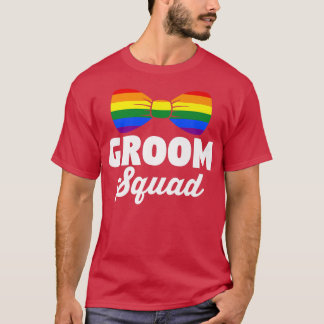 Camiseta Orgulho LGBT RainbowBachelor PartyCasamento gayGro