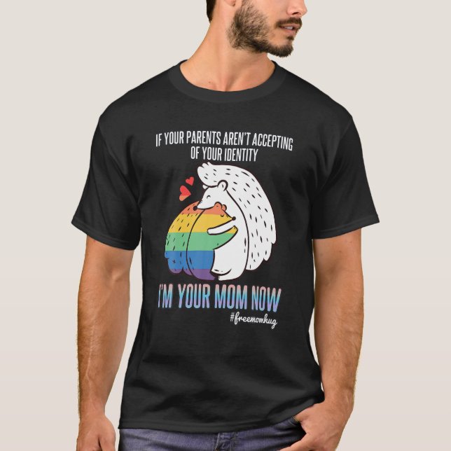 Camiseta Orgulho LGBT Se seus pais não estão aceitando (Frente)
