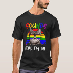Camiseta Orgulho Lgbt Vintage Retro Sons Gay Eu Estou Em A
