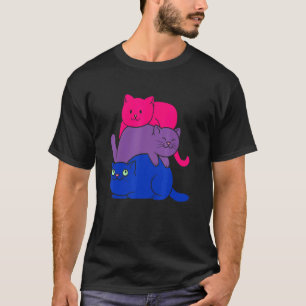 Camiseta Orgulho LGBTQ Bissexual Gato Bissexual Gatinhos Fo