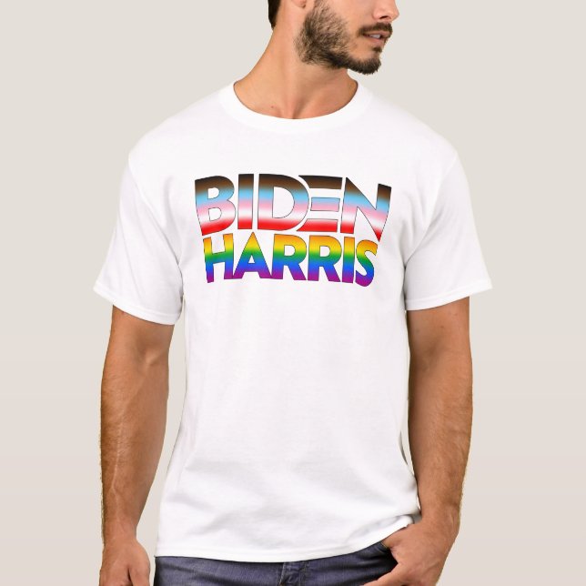 Camiseta Orgulho LGBTQ+ de Biden Harris (Frente)