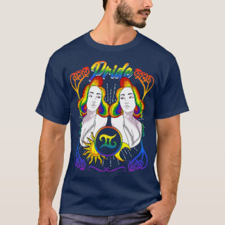 Camiseta Orgulho LGBTQ do Zodiac Gemini