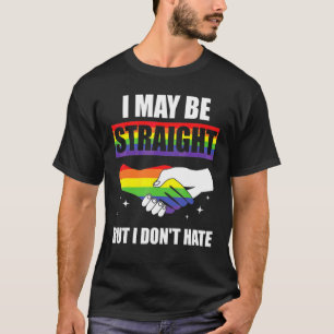 Camiseta Orgulho Lgbtq Eu posso ser Hetero mas eu não odeio